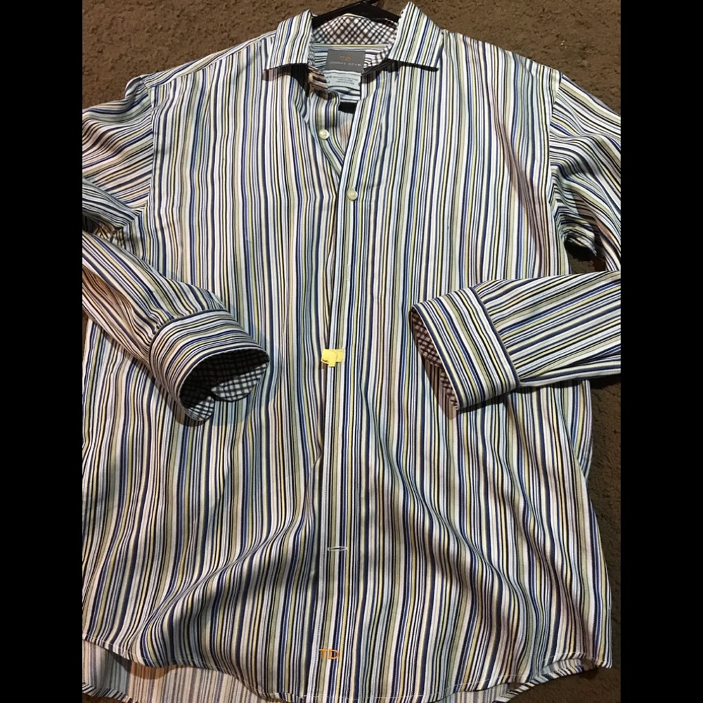 Boys size large 14-16 dress shirt by Thomas dean
